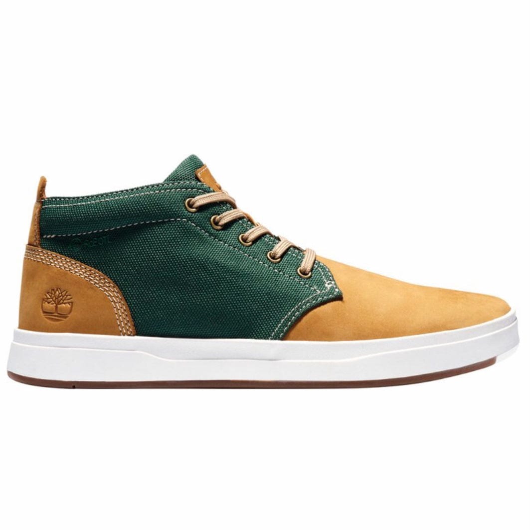 Timberland Davis Square Chukka Shoes (Wheat Nubuck/Green) 0A2J72231