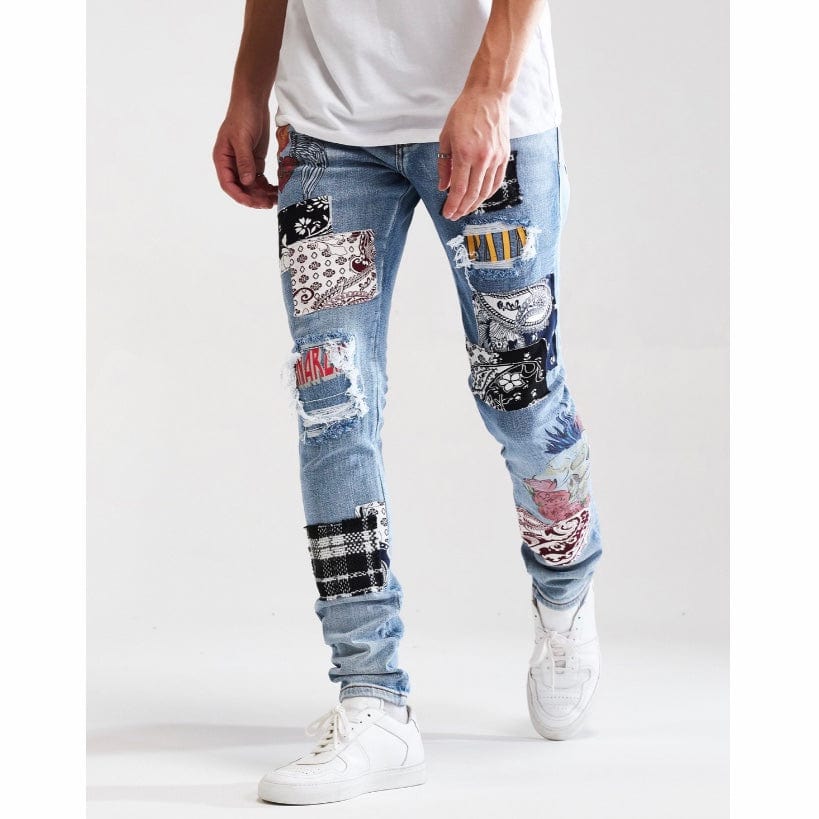 Embellish Arcadia Denim (Blue Patchwork) EMBSUM121-105