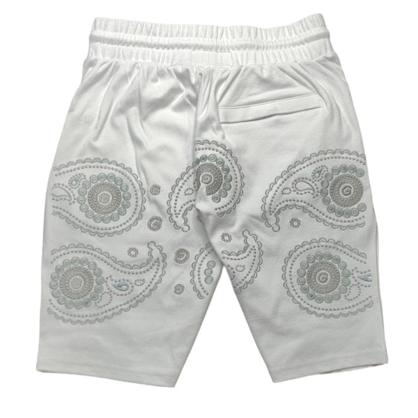 Cookies Casablanca Interlock Jersey Sweat Shorts (White) 1557B5875