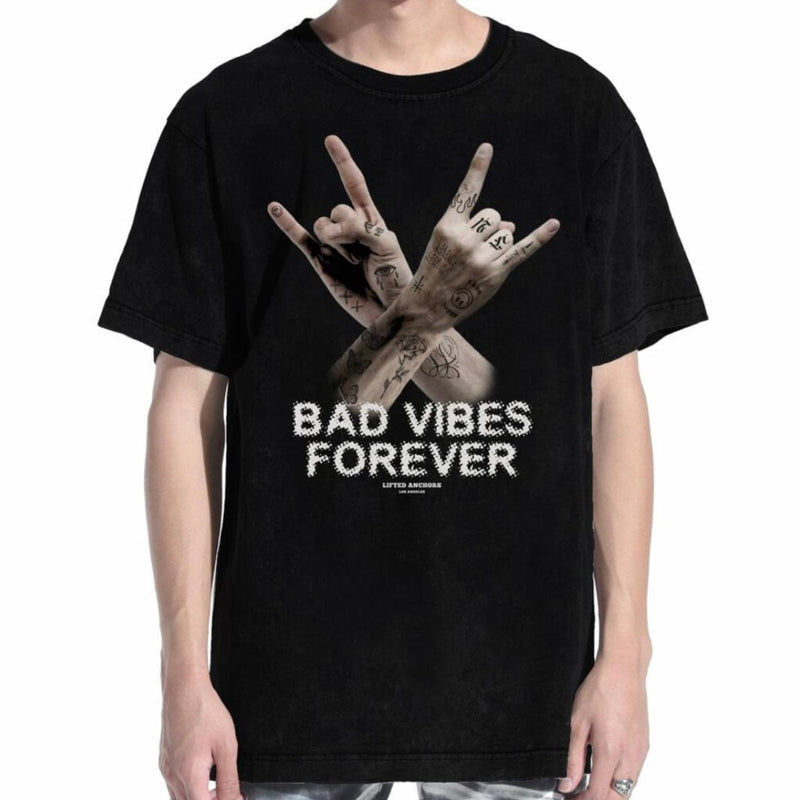 Lifted Anchors Bad Vibes T Shirt (Black) LAFA21-12