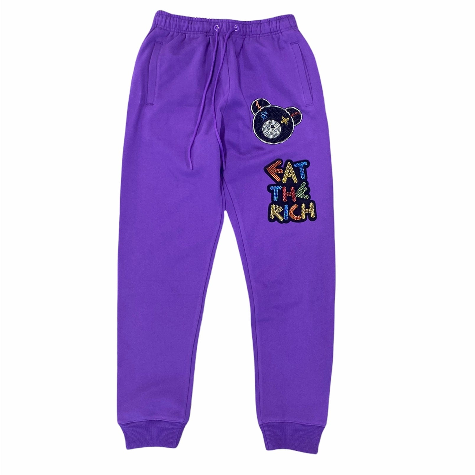 Roku Studio Eat The Rich Bear Sweatpants (Purple) RK4480581-PUR