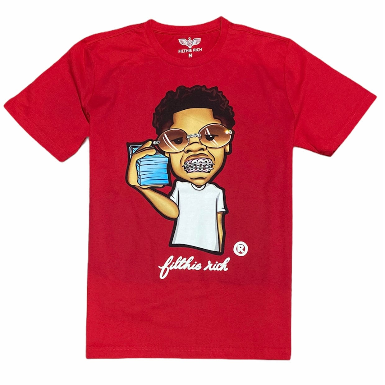 Filthie Rich Braces T Shirt (Red)