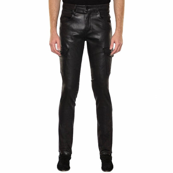 Monfrere Preston Coated Cargo Jean (Coated Noir) 3015C91001