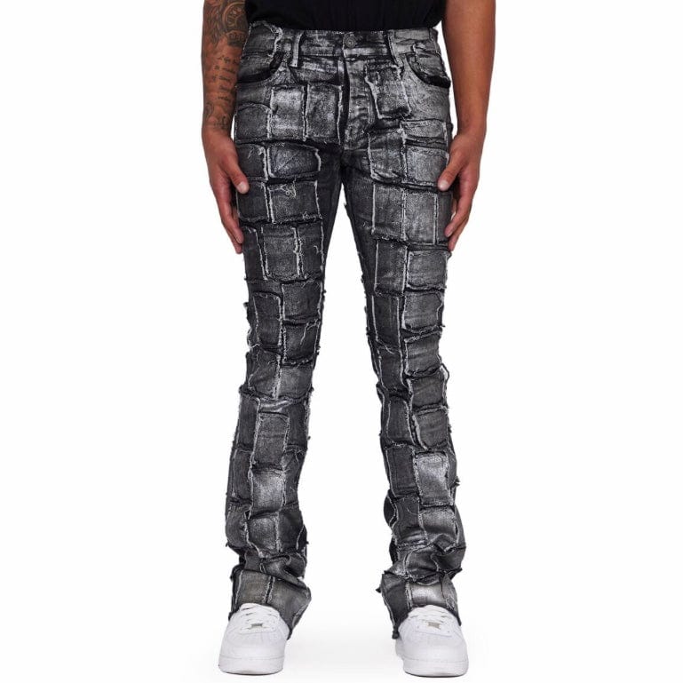 Valabasas Stacked 4444 Jeans (Grey Waxed) VLBS2214