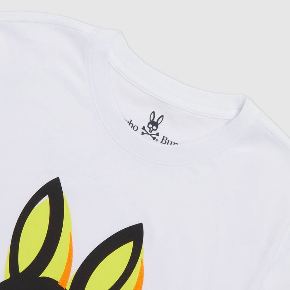 Psycho Bunny Lamport Graphic Tee (White) B6U463T1PC