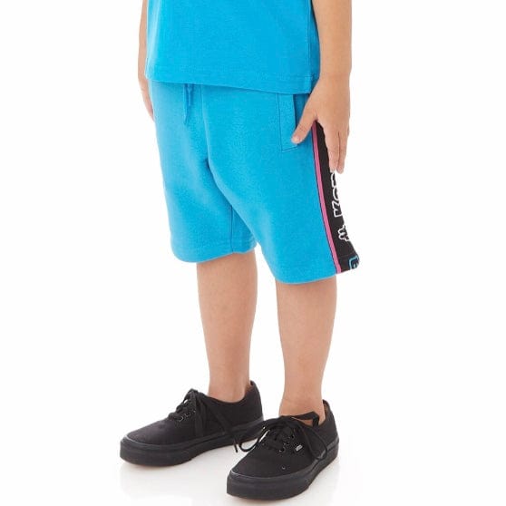 Kids Kappa Logo Tape Asved 2 Shorts (Blue/Black/White) 34152QW