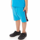 Kids Kappa Logo Tape Asved 2 Shorts (Blue/Black/White) 34152QW