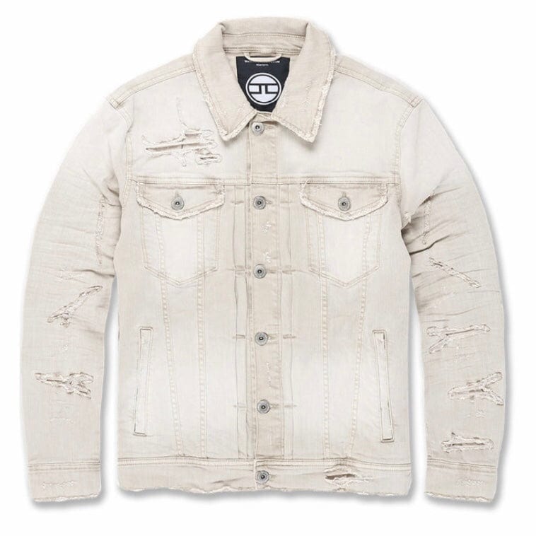 Jordan Craig Tribeca Twill Trucker Jacket (Cream Cloud) JJ950R