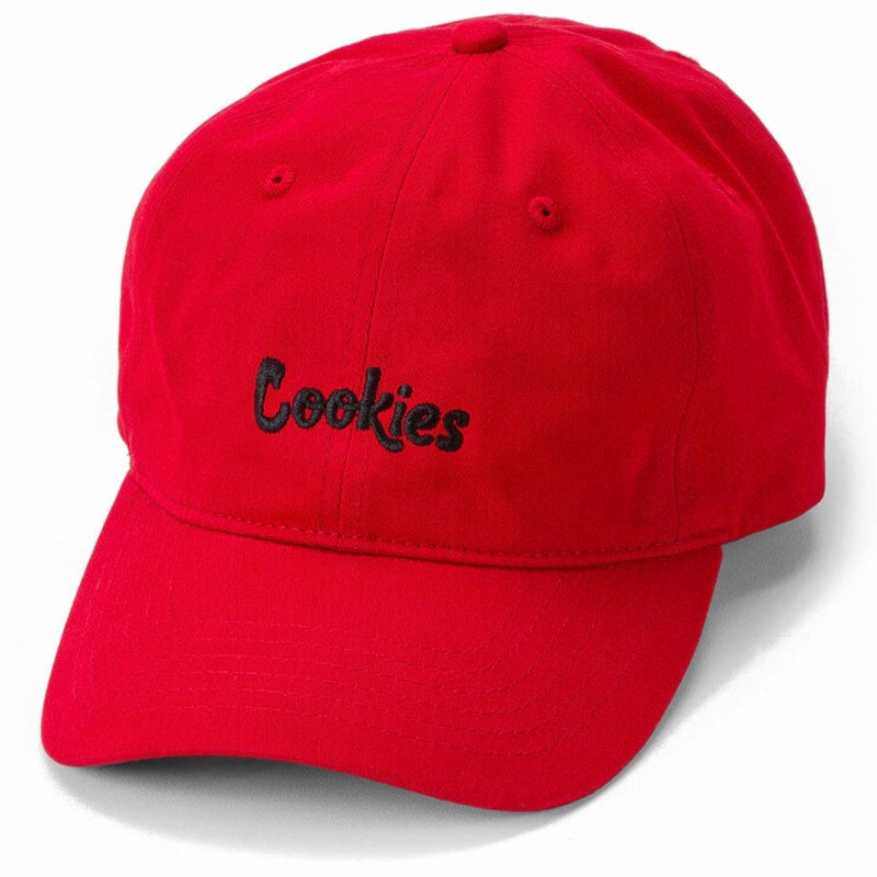 Cookies Original Mint Cotton Canvas Embroidered Dad Cap (Red/Black)