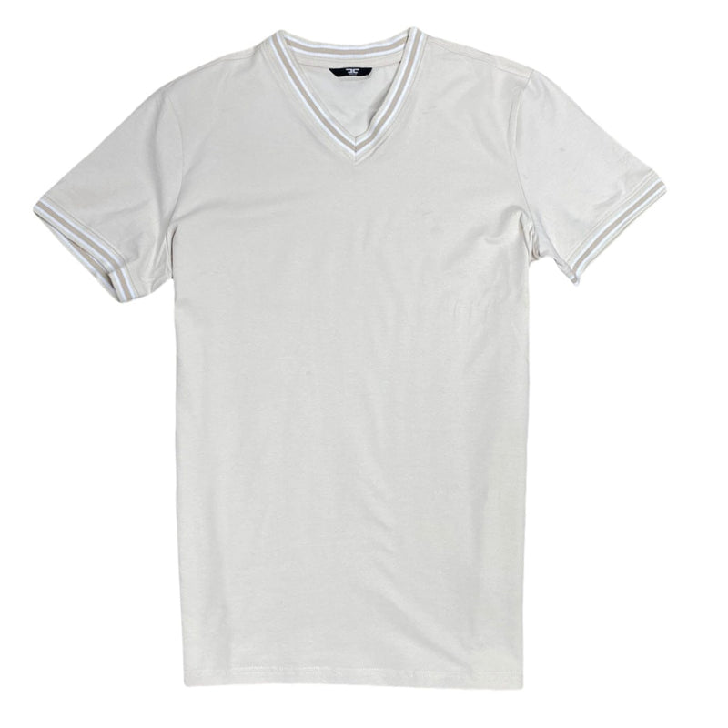 Jordan Craig Premium V Neck  T Shirt (Sand) - 8989V