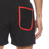 Kappa Authentic HB Ethan Swim Shorts (Black/Red) 3116FZW