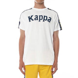 Kappa 222 Banda Balima T Shirt (White/Blue)