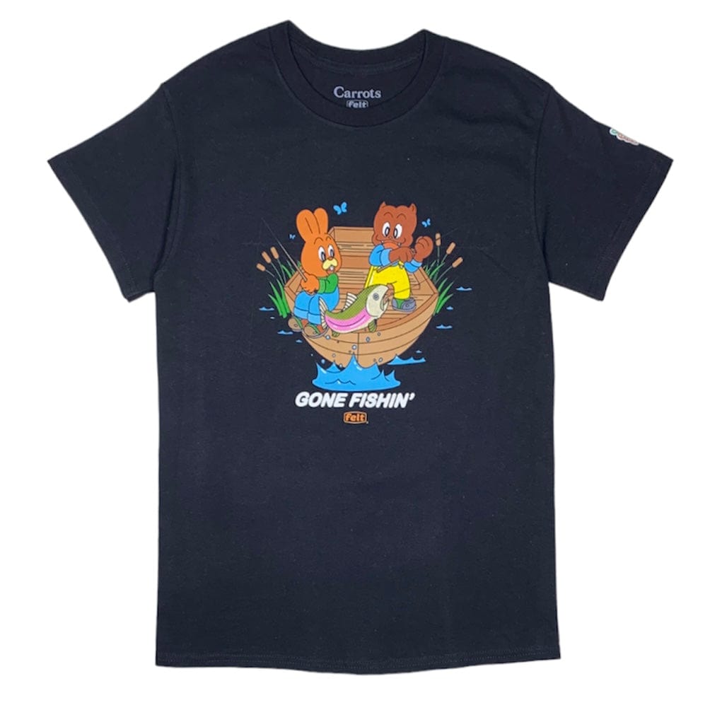 Carrots x Felt Gone Fishing Tee (Black) CF-GFT