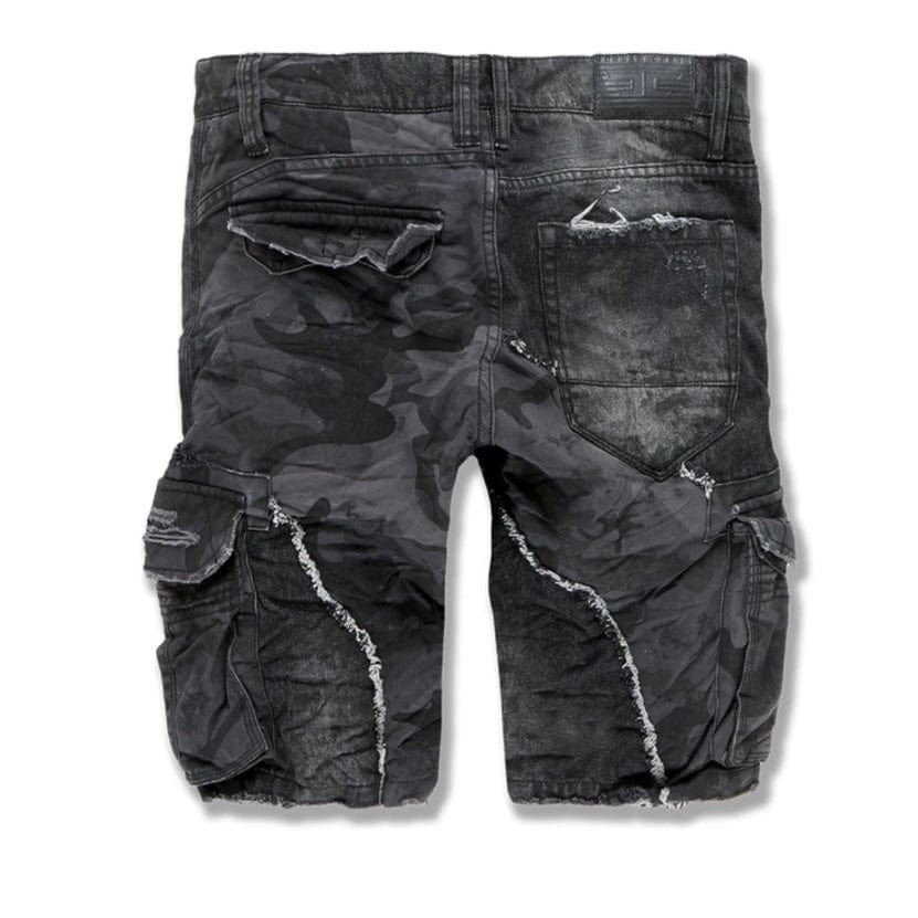 Jordan Craig Freedom Denim Cargo Shorts (Black Camo) 4397C