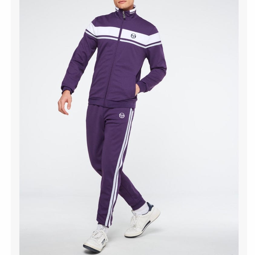 Sergio Tacchini Damarindo Tracksuit (Blackberry Cordial/White/Qiet Gray)