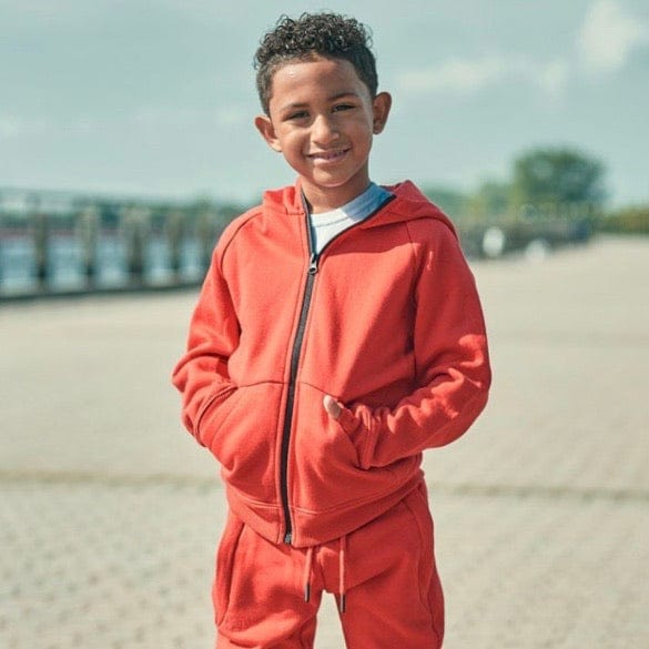 Kids Jordan Craig Uptown Zip up Hoodie (Red) 8521HK