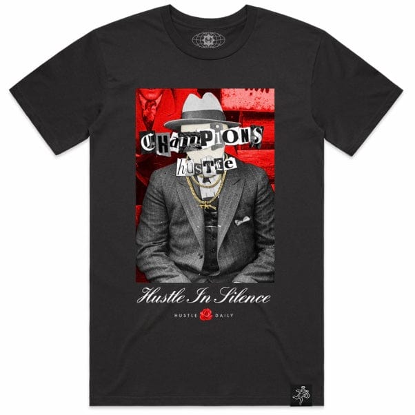 Hasta Muerte Hustle Daily Silent Hustle Capone T Shirt (Black)