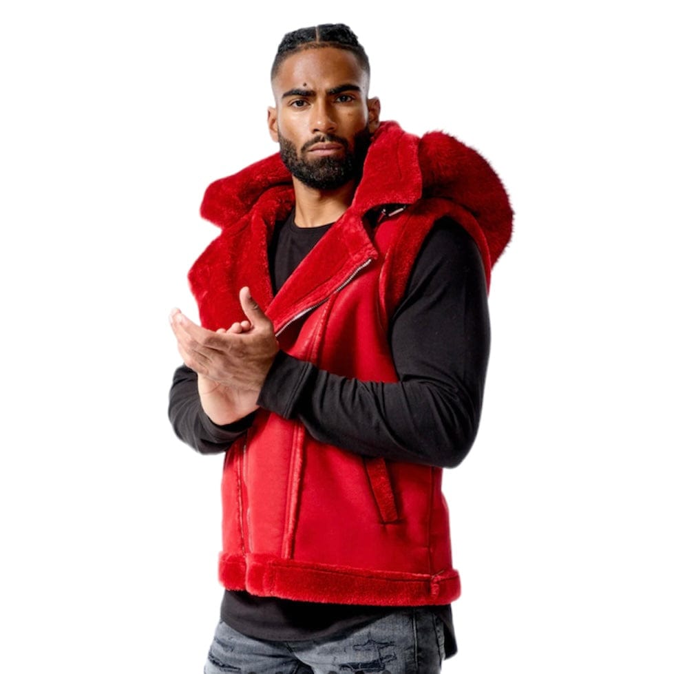 Jordan Craig Denali Shearling Vest (Red) 9370V