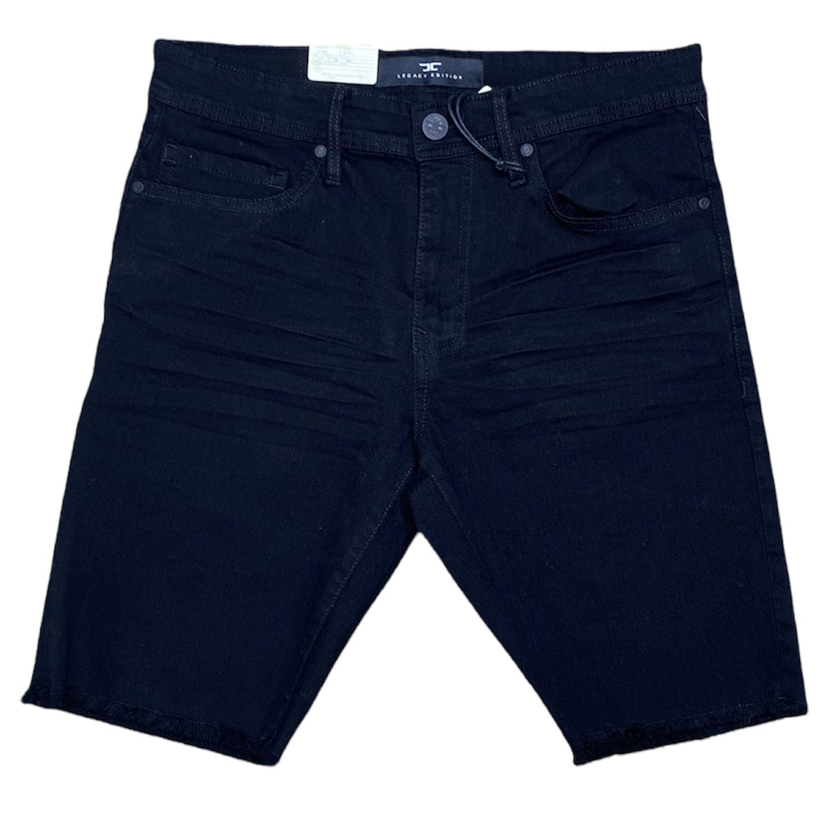 Jordan Craig Clean Frayed Bottom Shorts (Black) J3190S