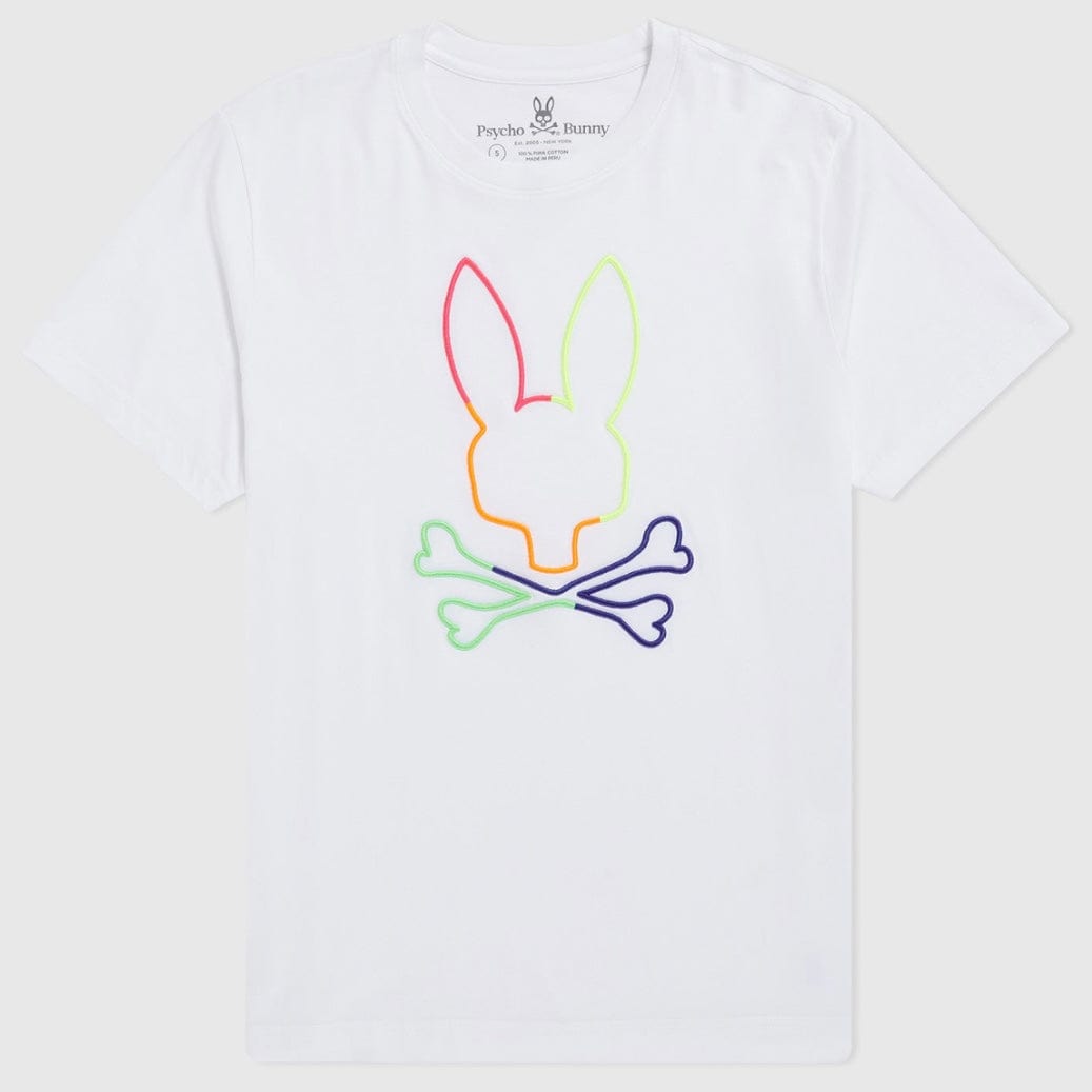 Psycho Bunny Leo Bunny Tee (White) B6U245S1PC