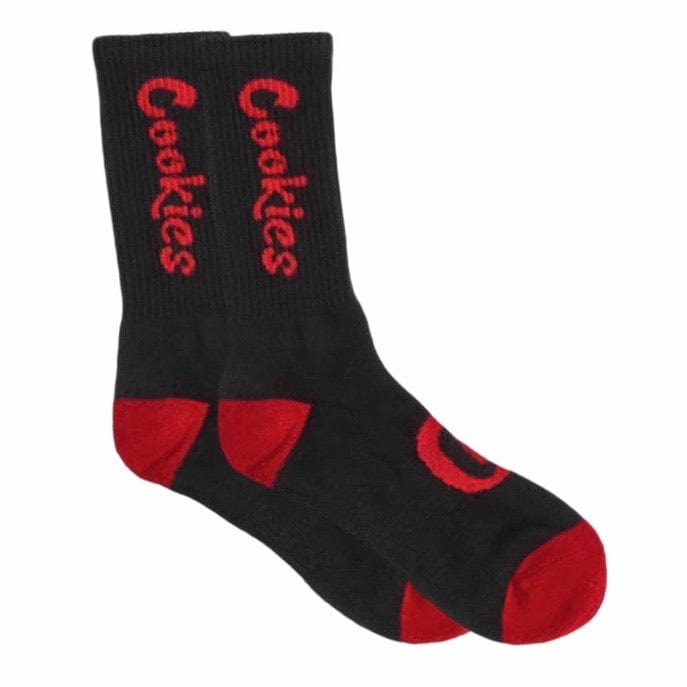 Cookies Original Mint Socks (Black/Red)