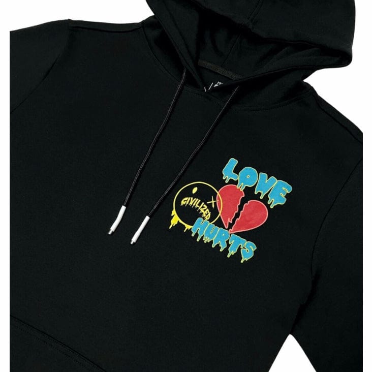 Civilized Love Hurts Hoodie (Black) CV5036