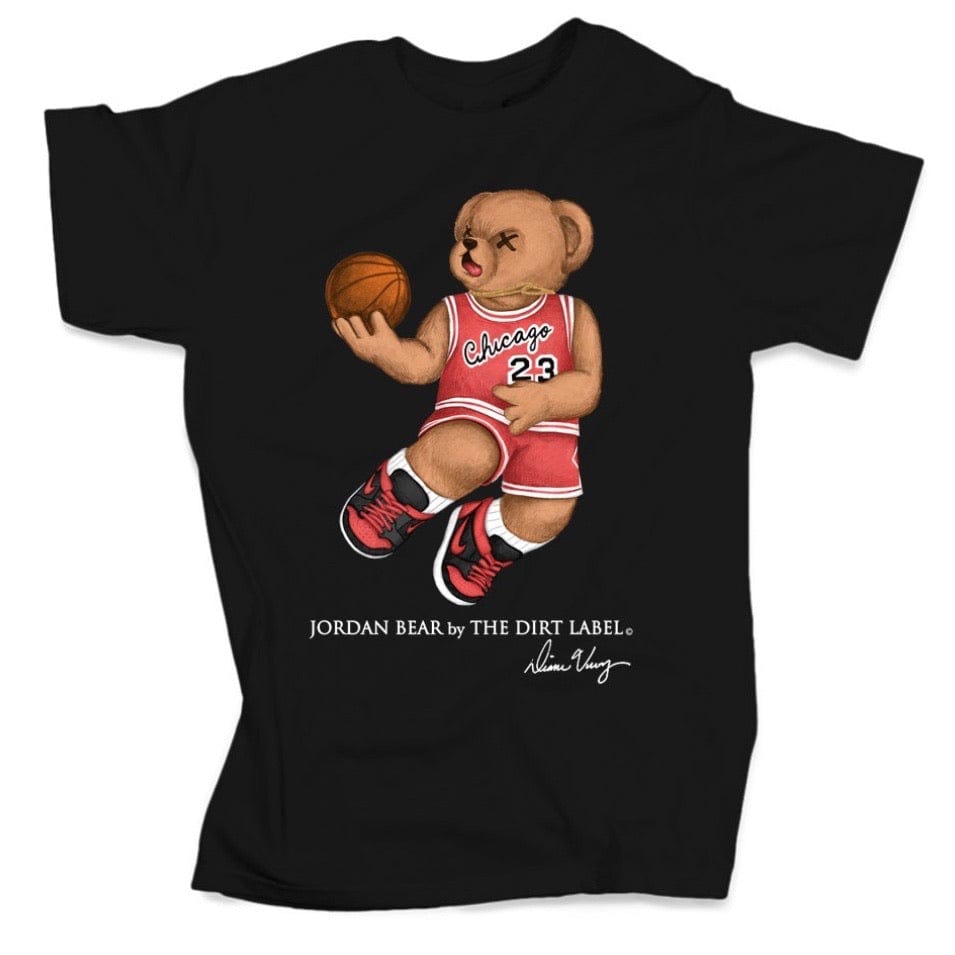 Dirt Label Jordan Bear T Shirt (Black)