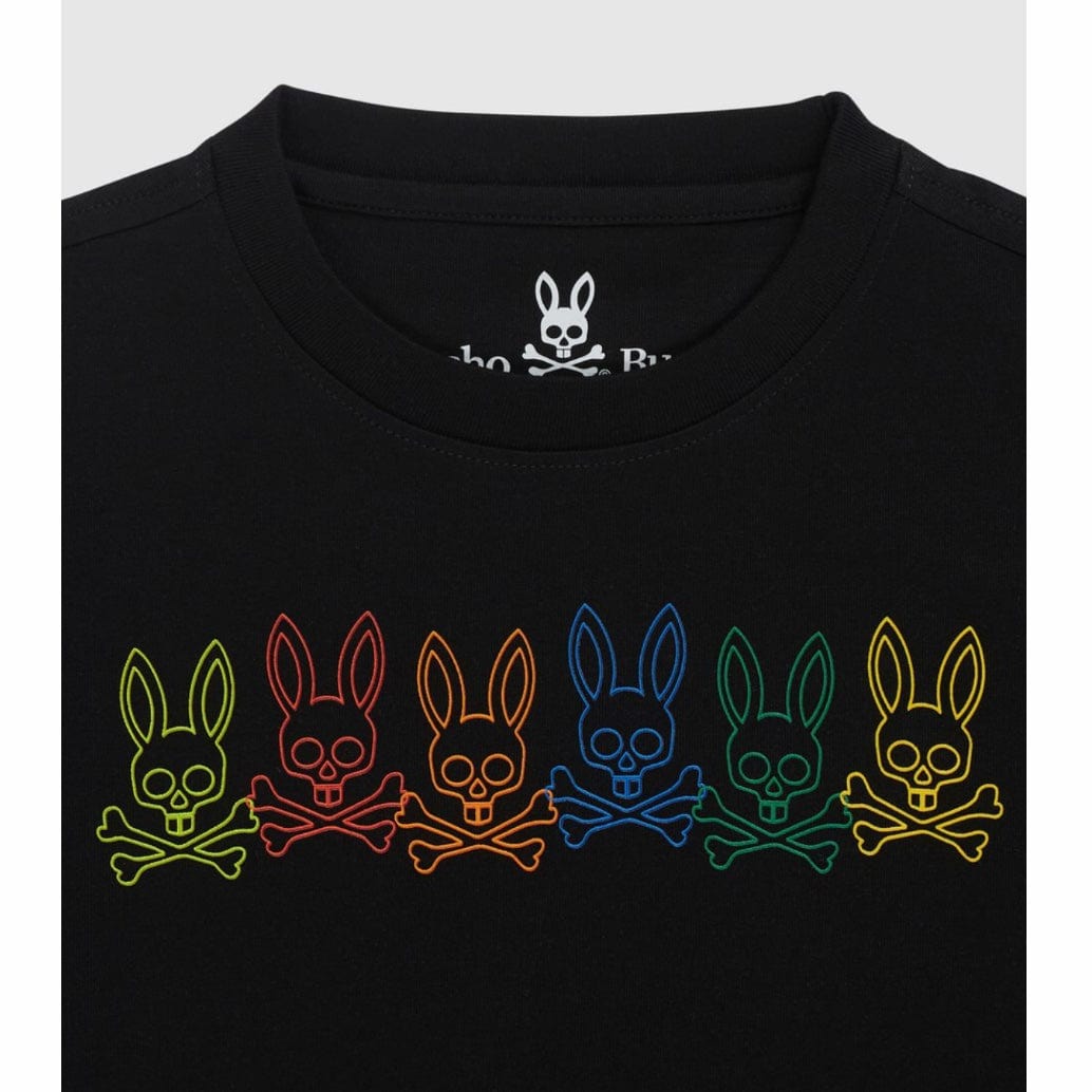 Kids Psycho Bunny Barbon Graphic Tee (Black)