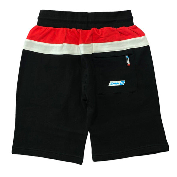 Cookies Bal Harbor Interlock Sweat Shorts (Black/Red) 1557B5899