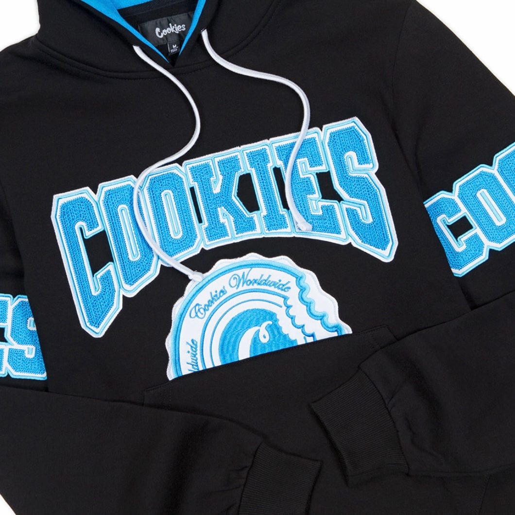 Cookies Double Up Fleece Pullover Hoodie (Black) 1561H6082