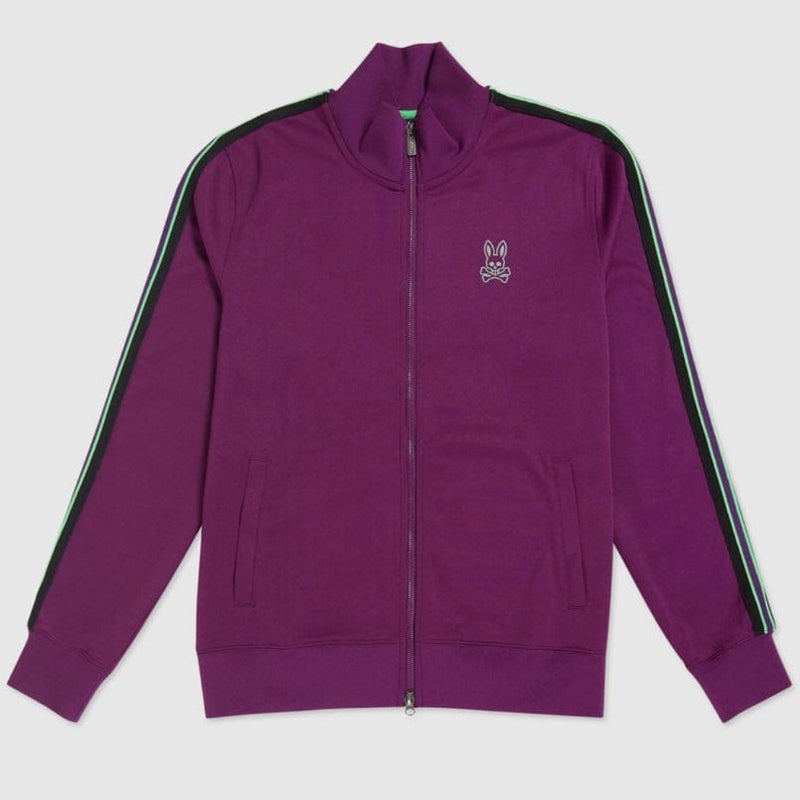 Psycho Bunny Crosby Track Jacket (Mulberry) B6S320Q1CP