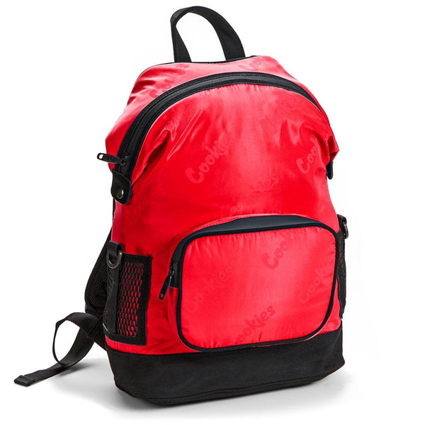Cookies Satin Backpack Repeated Logo (Red)