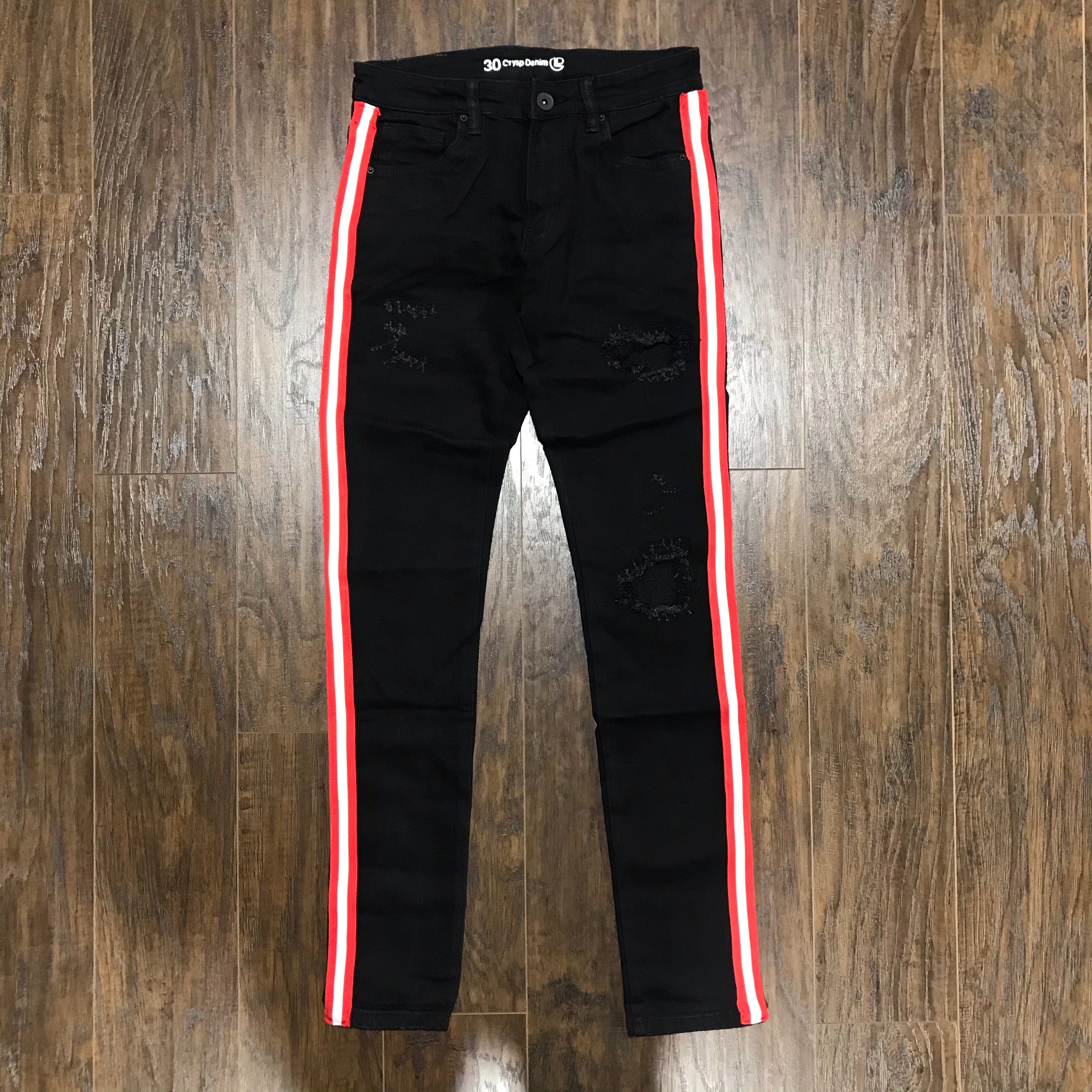 Crysp Jeans Black Distressed