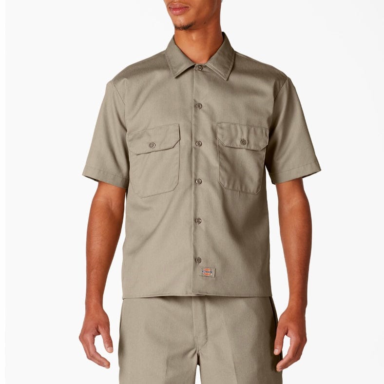 Dickies Short Sleeve Twill Work Shirt (Desert Khaki) 1574DS