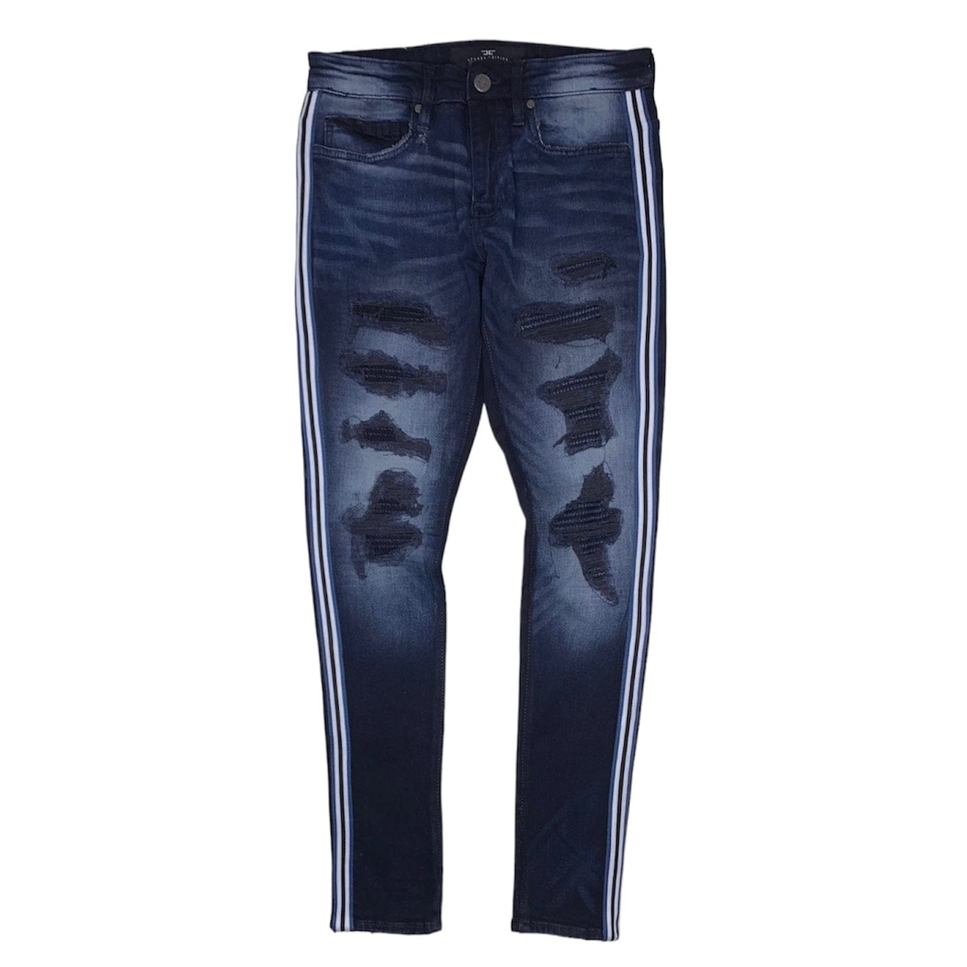 Jordan Craig Ross Striped Denim Jean (Midnight Blue) - JR1014