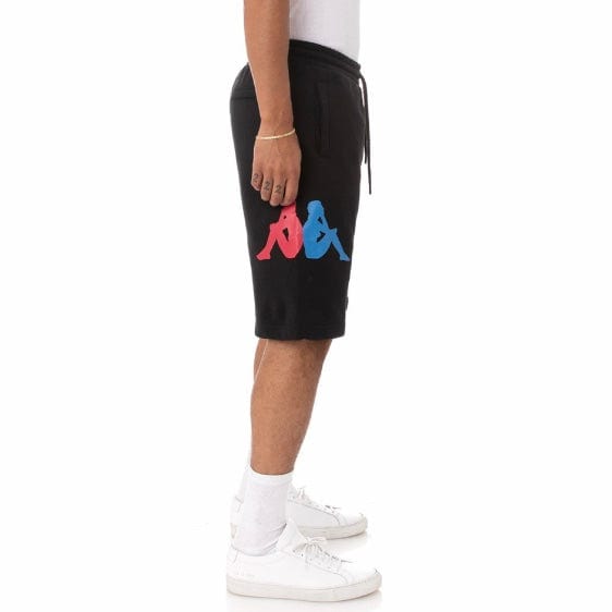 Kappa Authentic Sangone Shorts (Black/Fuchsia-Blue/Yellow) - 34157FW