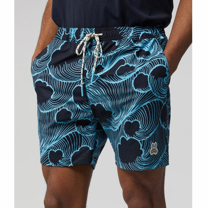 Psycho Bunny Thames Swim Shorts (Navy) B6W430T1PO