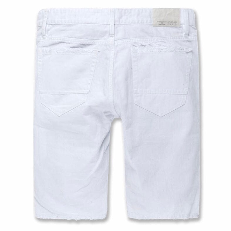 Jordan Craig Ironbound Twill Shorts (White) J3186SA