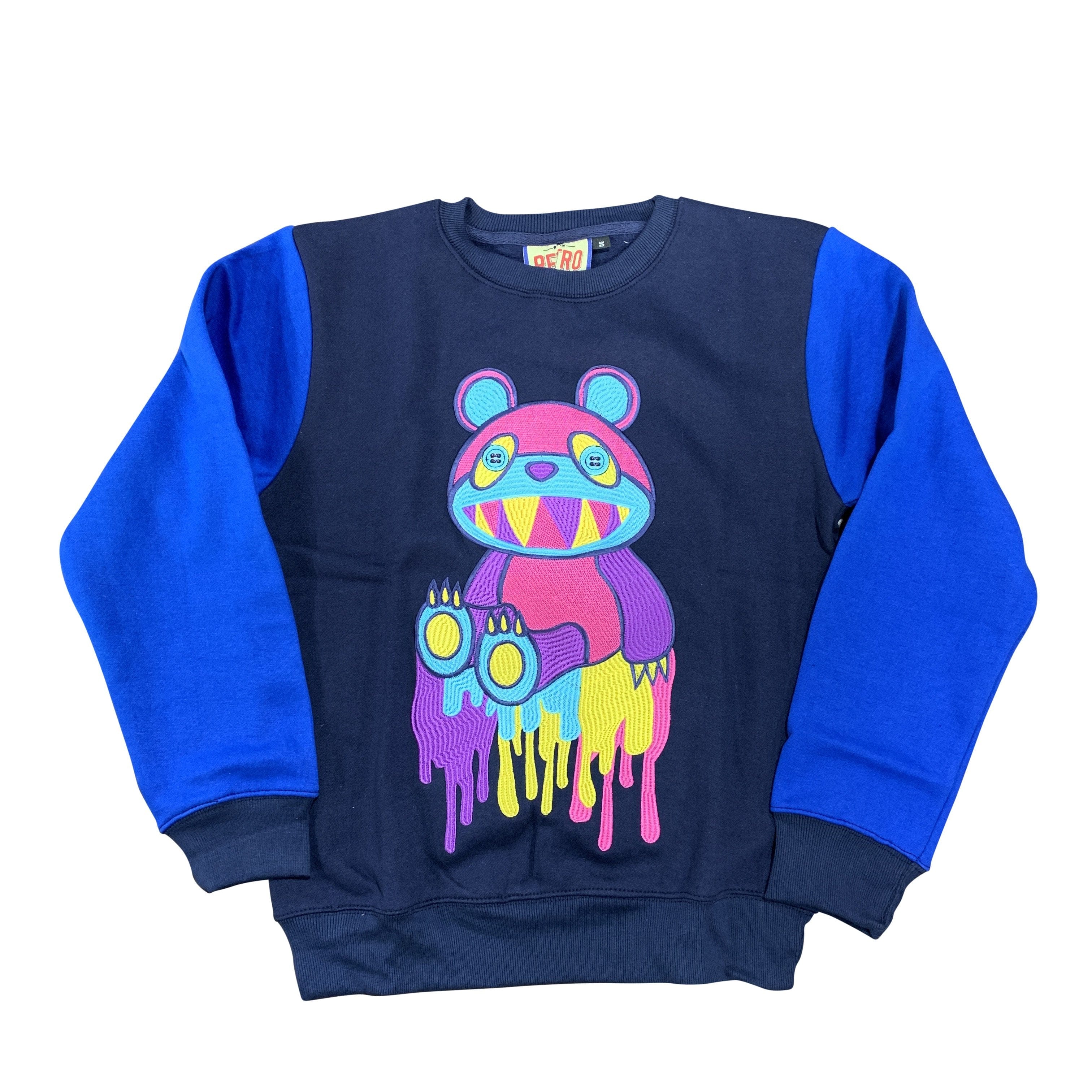 RETRO LABEL SWEATSHIRT MIRA DRIP ROYAL