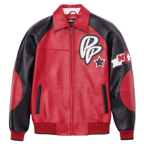 Pelle Pelle Classic Soda Club Plush Jacket (Red/Black)