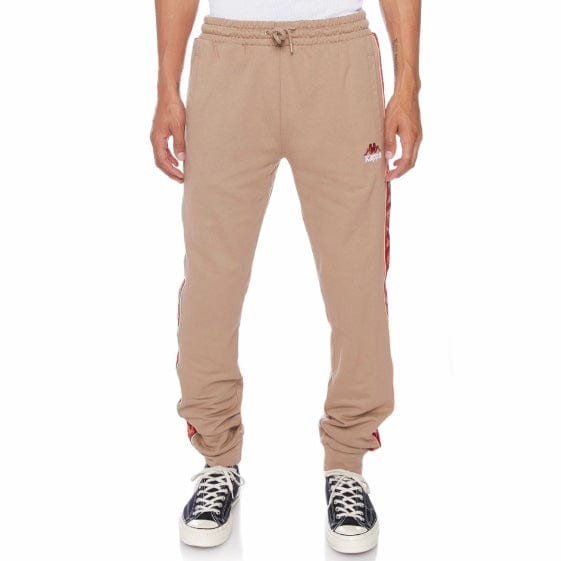 Kappa 222 Banda Jupiterterry Sweatpants (Brown/Green Sage) 381I4EW