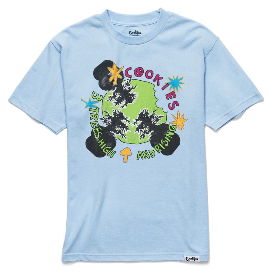 Cookies High & Rising T Shirt (Powder Blue) 1556T5702