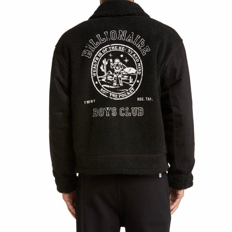 Billionaire Boys Club BB Canopy High Pile Zip Up Jacket (Black) 821-7401