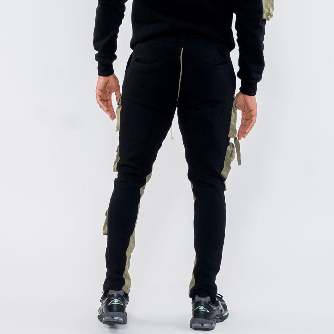 Lifted Anchors Military Combo Hoodie (Black/Olive) LAFA121-3