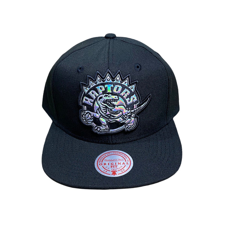 Mitchell & Ness Nba Hwc Toronto Raptors Iridescent Logo Snapback (Black)