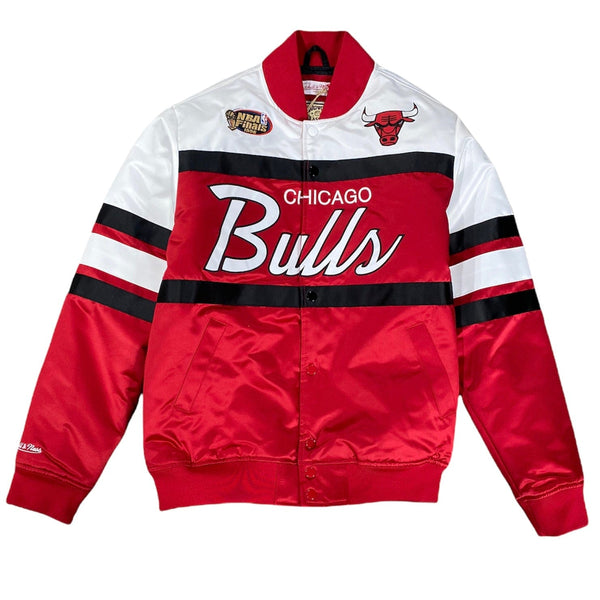 Mitchell & Ness Nba Bulls Special Heavyweight Satin Jacket (Red/White)