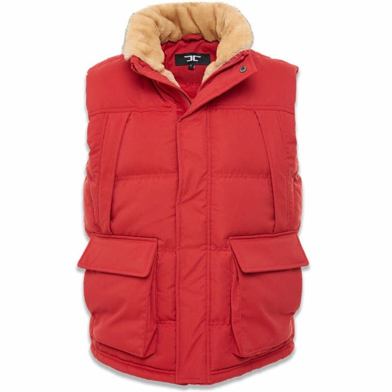 Jordan Craig Yukon Fur Lined Puffer Vest (Red) 9371V