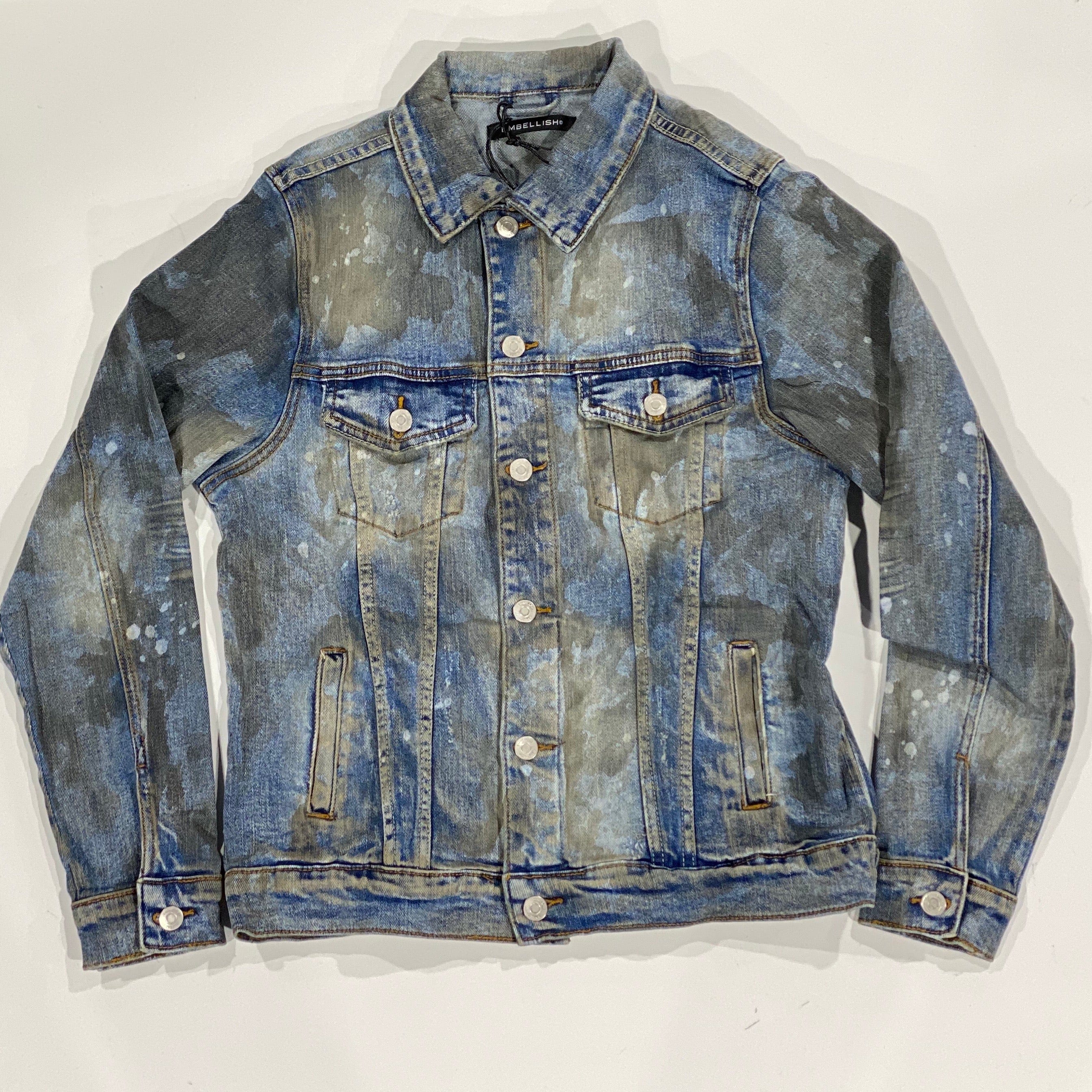 Embellish Burns Denim Jacket (Dirty Light Indigo) - EMBSP220-202 – City ...