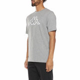 Kappa Logo Fleece Cromok T Shirt (Grey)