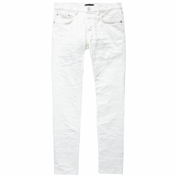 Purple Brand Jeans Mens Jacquard Monogram Slim Fit White $320 Size
